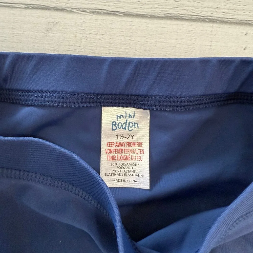 Mini Boden kids navy blue‎ surf pants 1.5/2 years